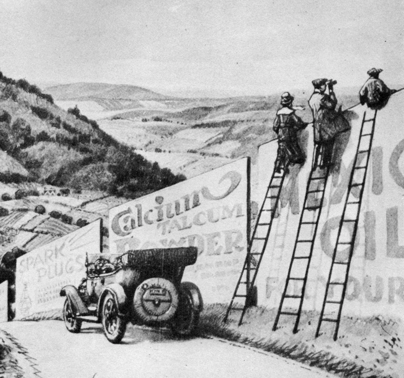 Illustration for article titled The Retrofuture of Outdoor Advertising Was Even Worse Than What We Got